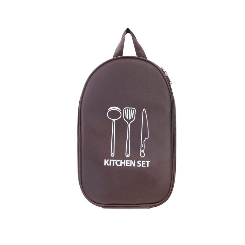 【Made Of Oxford Cloth Material】 Outdoor Travel Tableware Bag, Cutting Tools, Cooking Utensils, Multi Functional Camping_voghion.com