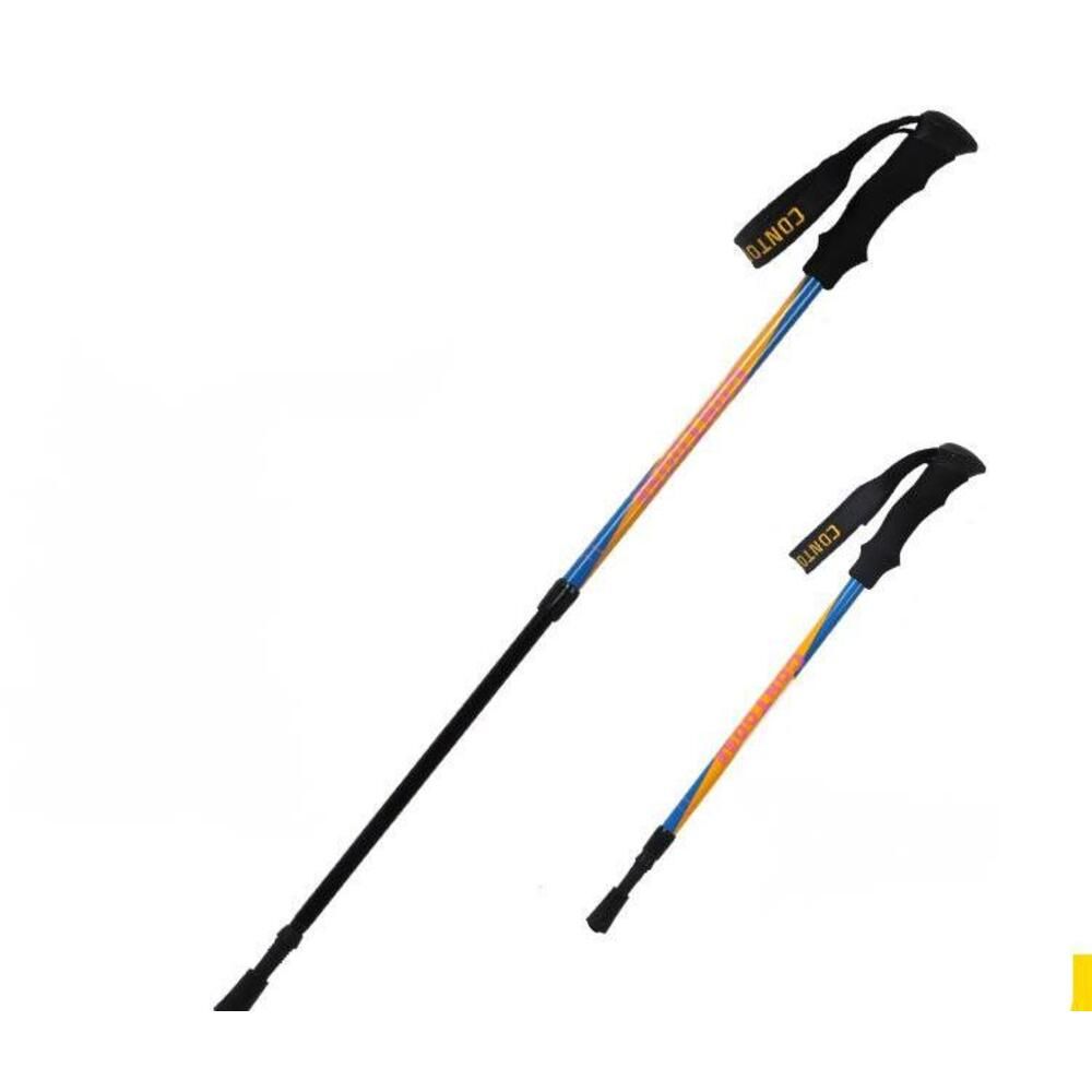 Smiling Shark Outdoor Ultra-light Hiking Children's Non-slip Walking Stick Carbon Fiber Multi-functional Climbing Gear_voghion.com