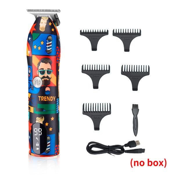 Professional Graffiti Hair Clipper Electric Trimmer for Men Cordless USB Shaver Hair Cutting Machine Barber Hair Styling Tools_voghion.com