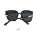 Nouveautés Lunettes de soleil œil de chat pour femmes, style vintage, design tendance, noires, grande monture, cool et sexy_voghion.com