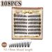 CMAYOME 108 Pcs Fluffy D-Curl Cluster Lashes Kit - 10-18mm DIY Extension Individual False Eyelashes Set With Lash Glue, Tweezers & Brush_voghion.com