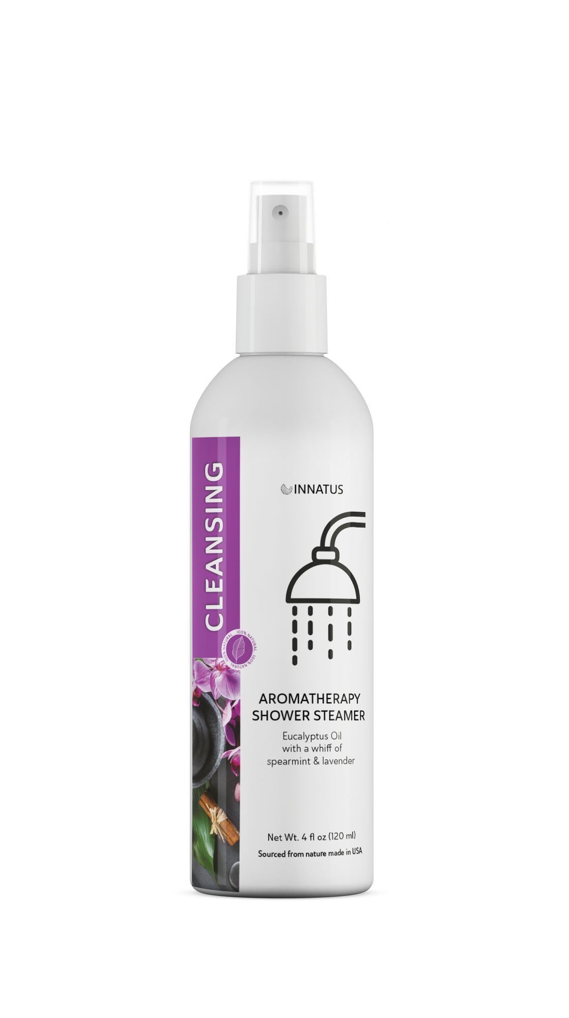 Cleansing Shower Spray With Eucalyptus & Spearmint – 4oz Aromatherapy Shower Steamer Mist For Relaxation & Refreshment – Infused With Lemon, Bergamot & Lavender Oils – Made In The USA "_voghion.com