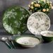 Luxury Ceramic Steak Plates Set – Elegant 7"/8" Oval Dinnerware With Floral Motif, Microwave Safe (Lightweight Yet Durable)_voghion.com