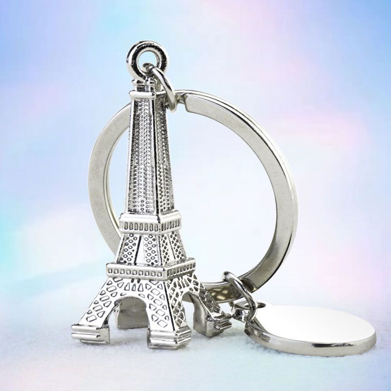 3D Three-Dimensional Paris Keychain Creative Eiffel Tower Pendant Business Gift_voghion.com