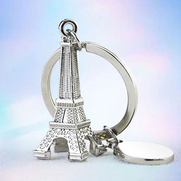 3D Three-Dimensional Paris Keychain Creative Eiffel Tower Pendant Business Gift_voghion.com