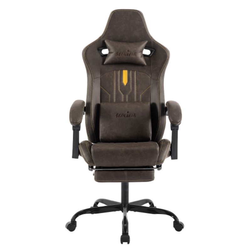 Ergonomic Gaming Chair With Footrest, Lumbar Support, 135° Recline, 330LB Capacity, Conputer Chairs For Gaming Room, Office, Study, Bedroom_voghion.com