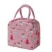 3-teiliges Set funktionaler, gemusterter Kühl-Lunchboxen aus isoliertem Canvas für Damen und Kinder – ideal für Picknicks._voghion.com