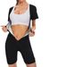 Ladies' Cross-border Sweat Prone Shapewear, Yoga Zipper Jumpsuit, Waist Cinching Waist Cinching, Chest Lifting, Lifting, Corset_voghion.com
