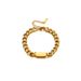 Fashion Niche Design Smooth Rectangular Plate Thick Chain Heavy Metal Minimalist Style High-end Versatile Bracelet_voghion.com