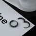 Brincos geométricos minimalistas masculinos - um ou dois, estilo hipster, preto/branco/prateado, 8 mm-12 mm, modernos e versáteis para uso diário_voghion.com