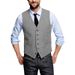 Herenkleding visgraat pak met enkele rij knopen Brits vintage gilet_voghion.com