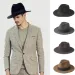 Pălării cu boruri largi, 2 pălării Fedora Trilby din pâslă pentru bărbați, mărime mare, 100% lână, pentru gentleman, cu top Cloche, Panama, Sombrero, mărimea 56-58_voghion.com