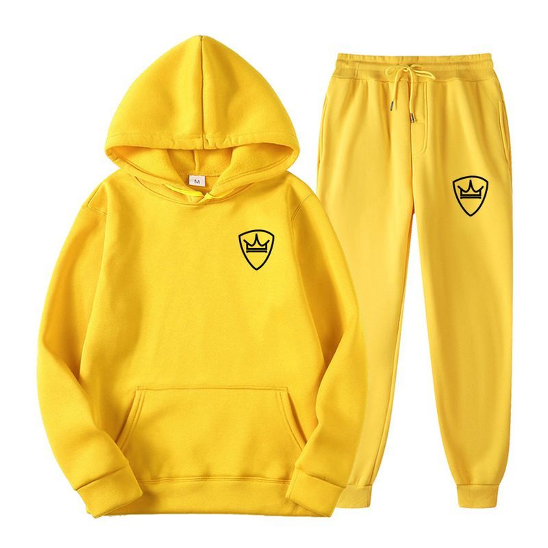 Costume de sport pour femmes, ensemble 2 pièces à capuche et pantalon de survêtement, mode féminine, pull à capuche pour hommes, printemps 2023_voghion.com