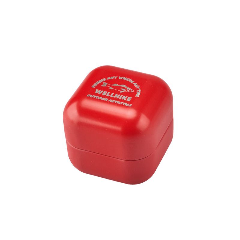 Micro Fishing Bait Box - Portable Streamside Grinder For Trout & Minnow Baits | Compact Multi-Compartment Tackle Organizer With Measuring Spoon_voghion.com