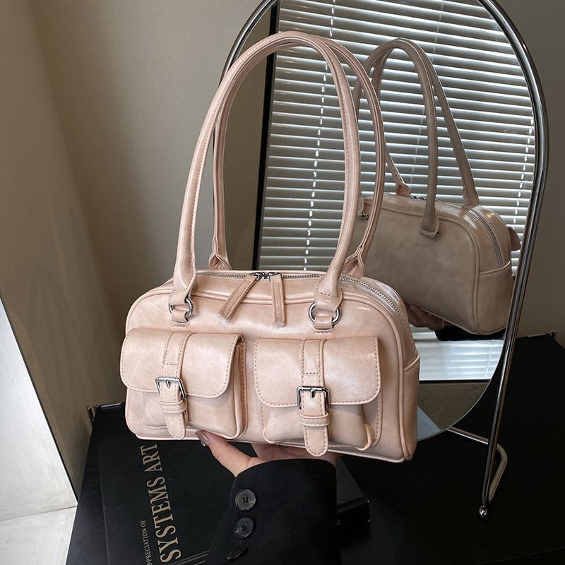 Korean Fashion Underarm 2025 Spring And Summer New Wave Multi-pocket Shoulder Handheld Bag_voghion.com