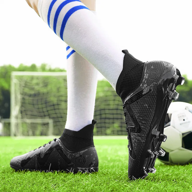 Buty piłkarskie, męskie wysokie, długie, złamane, paznokieć uczeń, młodzieżowe, trawiaste zawody, treningowe, buty sportowe_voghion.com