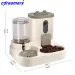 Distributore di cibo per gatti 2 in 1, acqua e cibo integrati, distributore di cibo e acqua per gatti completamente automatico, simpatico distributore di acqua_voghion.com