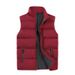 Gilet trapuntato da uomo - Giacca senza maniche imbottita in poliestere spesso, vestibilità oversize con tasche laterali (M-5XL) Capo da indossare a strati in stile streetwear_voghion.com