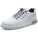 Herren Freizeitschuhe Atmungsaktive weiße Sneakers Mode Fahren Gehen Tennisschuhe für Männer Skate Flats_voghion.com