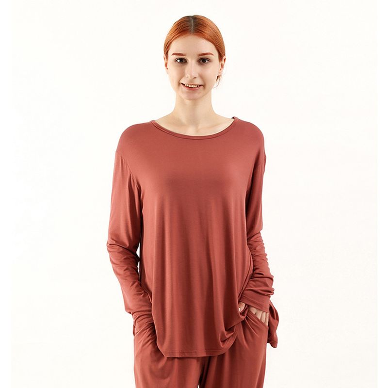 Extra Large 150.00kg Modal Cotton Women's Autumn Clothes Plus Size Loose Shirt Fat Mom Intimates 100.00kg_voghion.com