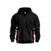 Men's Zip-Up Hooded Sweatshirt – Slim-Fit Sporty Pullover With Functional Pockets For Casual & Active Wear_voghion.com