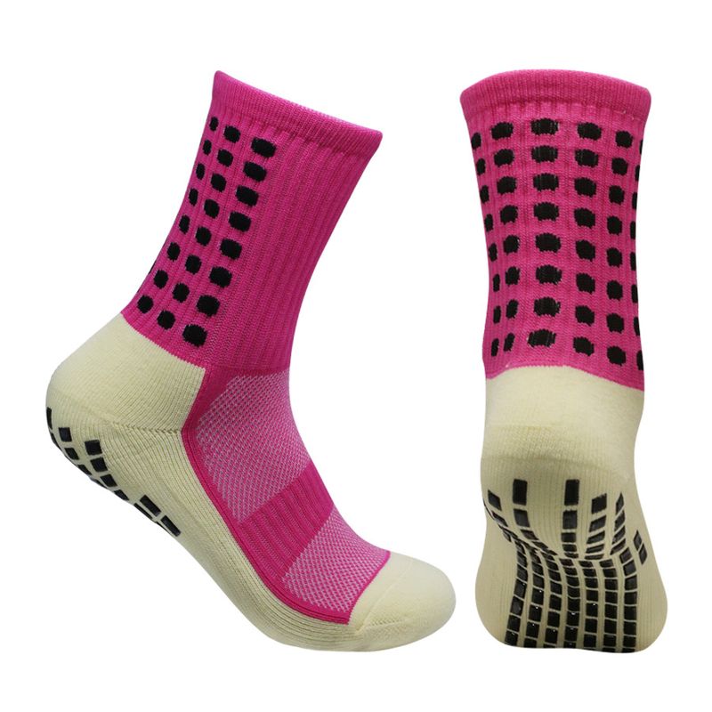 Multi Color Football Socks Professional Training Thick Towel Bottom Mid Tube Dotted Non Slip Men And Women Sports Socks Yoga Socks_voghion.com