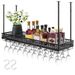 13 Black Wine Glass 46.9 Wine Hanging Hanging Rack Glass Adjustable X 18.935.8 Height Inch Ceiling Cabinet Rack Rack Wine Inch_voghion.com