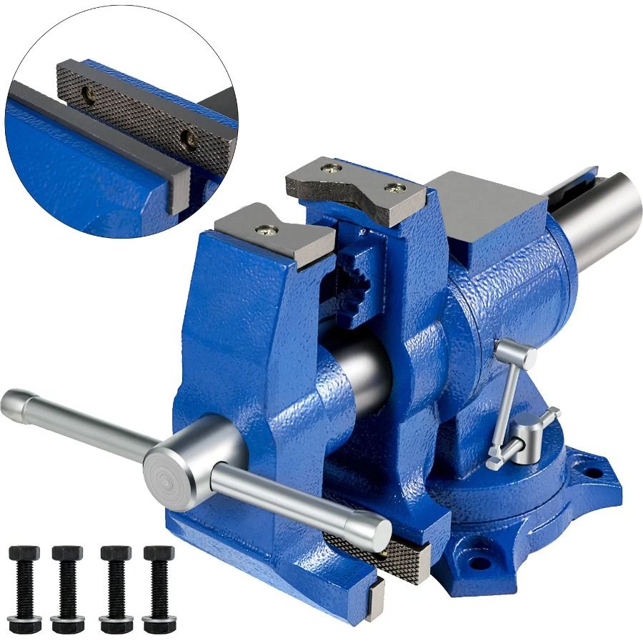 Rotating Vise 360° Pipe Body 6 30Kn Vise Rotates Bench Force Vices Double Duty Vise Clamping For Heavy Swivel Clamping Bench_voghion.com