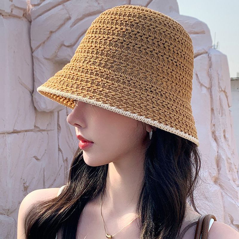 Summer New Face Showing Small Bucket Fashion Sunscreen Travel Leisure Sunshade Hat_voghion.com