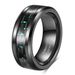 Anello alla moda in tungsteno con inserti in fibre di carbonio per uomo_voghion.com
