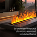 3D Atomization Core Decoration Smart Electronic Fireplace Light Simulation Fire Embedded Flame Home Humidifier_voghion.com