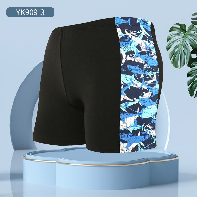 Men's Trunks Boxer Large Size Milk Silk Adult Fashion Printed Hot Spring Vacation Beach Swim Shorts_voghion.com