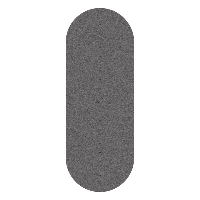 Ελλειπτικό χαλάκι γιόγκας από ίνες καρύδας 5 χιλιοστών PU φυσικού λάστιχου γυμναστικής με άσκηση άλματος υψηλής ομορφιάς, απορροφώντας τον ιδρώτα_voghion.com