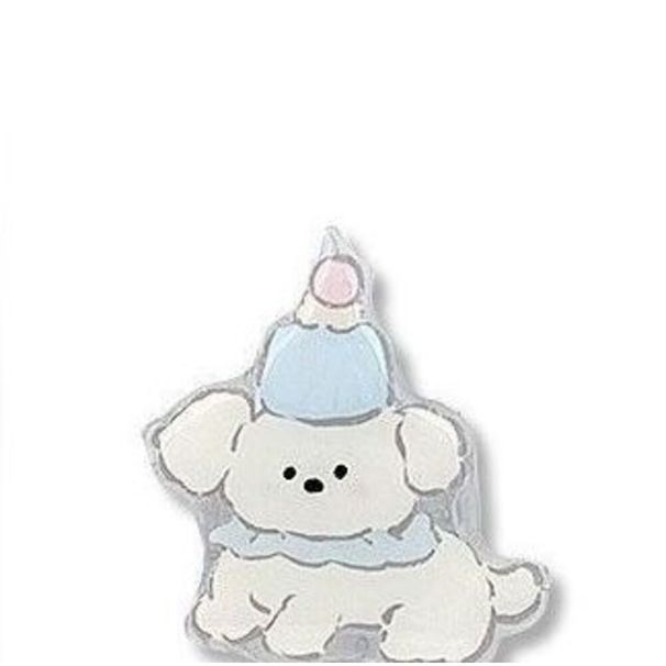 Cute Puppy Airbag Stand Foldable 2-in-1 Simple Retractable Adhesive Rotatable Multifunctional Desktop_voghion.com