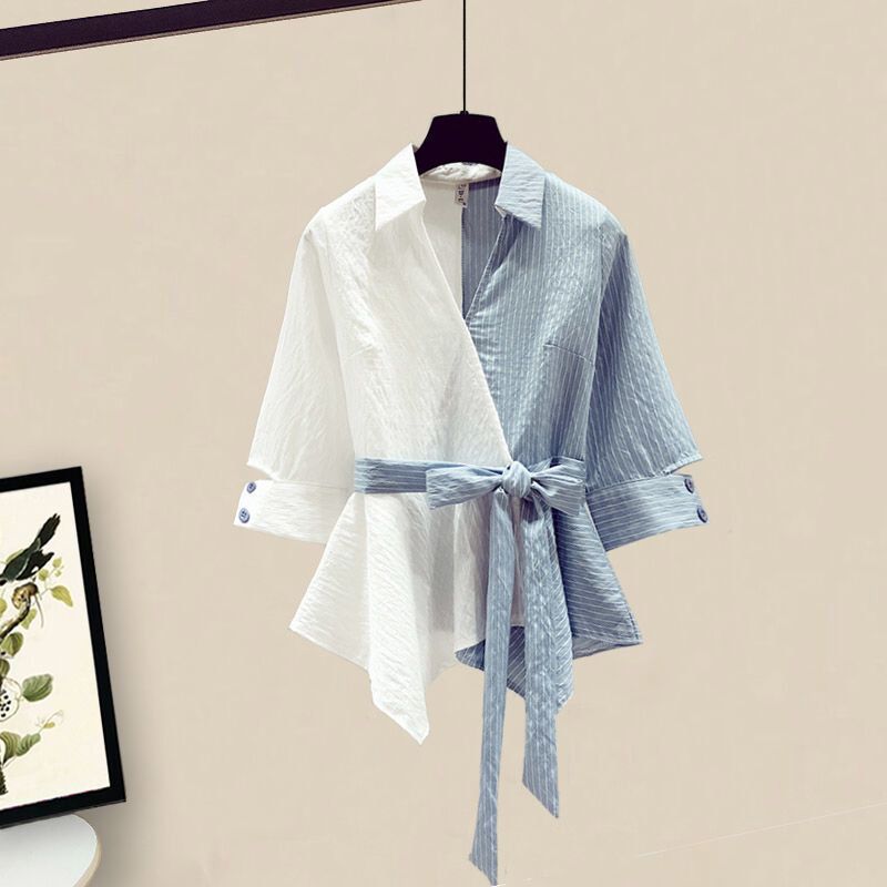 Vêtements pour femmes, chemise rajeunissante, jupe à manches courtes, ensemble deux pièces_voghion.com