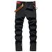Herrenbekleidung Herren Reißverschluss Zerrissene Jeans Hose Reißverschluss Herren Denim Stretch Hose_voghion.com