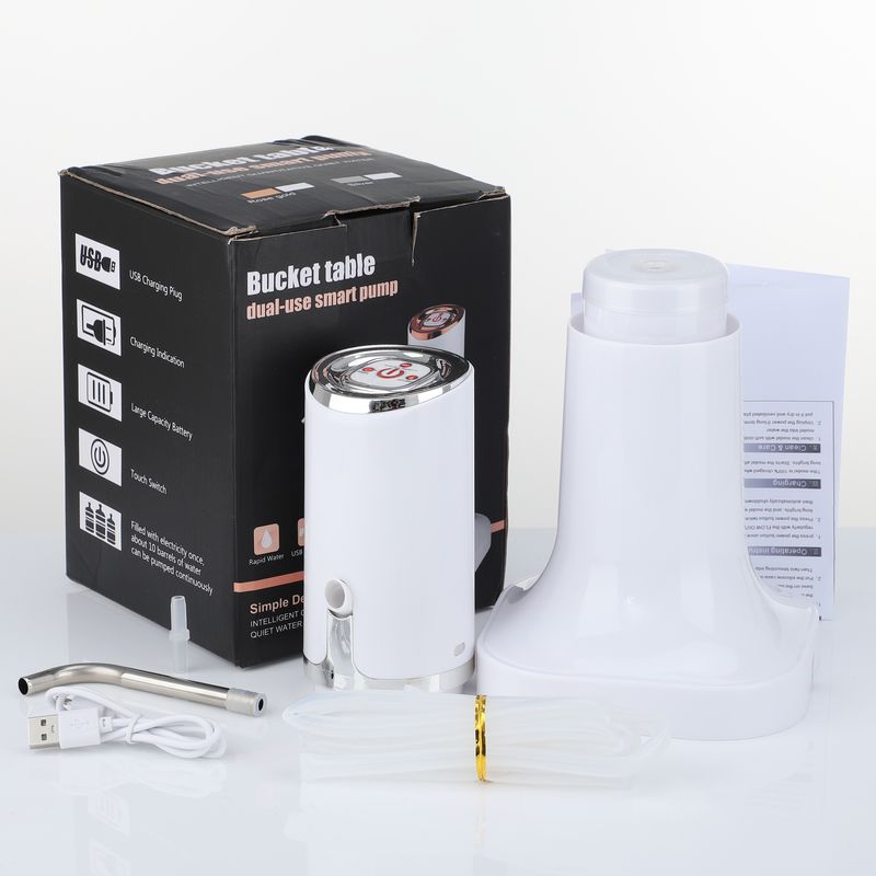 Water Pump Wireless Dispenser Water Bottle Pump Mini Barreled Water Electric Pump USB Charge Automatic Por_voghion.com