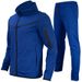 Sportbekleidungsset für Herren – Trainingsjacke mit Kapuze und Jogginghose, atmungsaktive Baumwollmischung, bequeme Passform für Fitnessstudio, Laufen und Freizeitkleidung_voghion.com