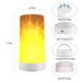 LED Flame Effect Light, Magnetic Flameless Candle Bulb Lamp with 4 Modes, Waterproof USB Rechargeable Flickering Flame Lantern_voghion.com