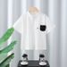 Mother & Kids Children's Summer POLO Shirt Double Pocket Design Boys Short Sleeved Tops Comfortable And Easy To Wear Small, Medium And Large Children_voghion.com