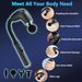 Gun Upgraded Extension Handle, Back For Pain Relief Deep Tissue, Muscles/Neck/Shoulders/Waist/Legs Massager With 4 Heads_voghion.com