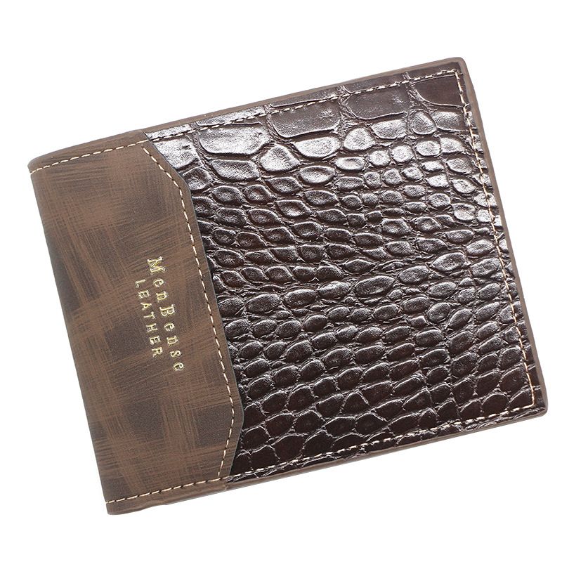 Neue Herren-Kurzbrieftasche, modisch, lässig, mit Scharnier, gestempelter Druck, Herren-Geldbörse mit mehreren Karten, Null-Geldbörse, Brieftasche, Brieftasche, Brieftasche_voghion.com