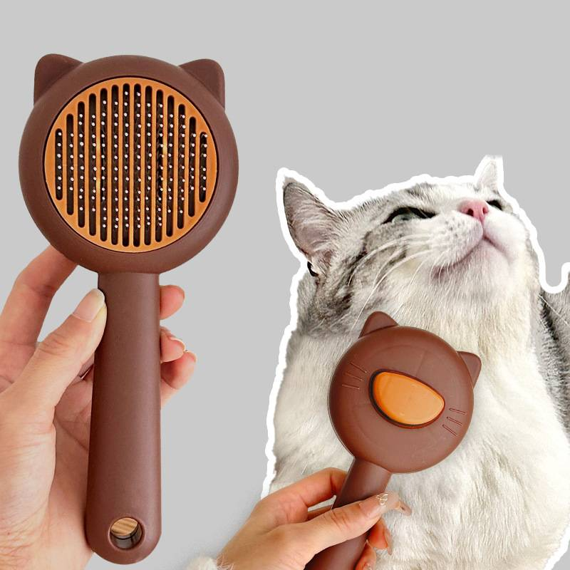 Self-cleaning Cat Hair Removal Comb_voghion.com