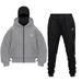 New Double Hat Spring Autumn Winter Ins Hooded Sweatshirt Suit Men And Women Double Hat Couple Sweatshirt_voghion.com