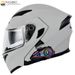KooqiBao Dual Visor Modulaire Motorhelm met Bluetooth K23, Lange Batterijduur, 3C Gecertificeerde Integraalhelm voor Mannen & Vrouwen_voghion.com
