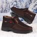 Scarpe invernali in pile calde con suola morbida, scarpe casual antiscivolo in cotone per anziani_voghion.com