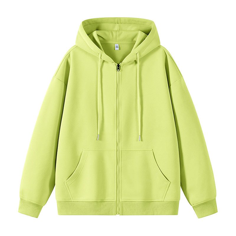 Herrenbekleidung Paar Schwere Strickjacke Einfarbige Tops Trendy Marke Kapuzenpullover Jacke Männer_voghion.com