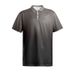 Unbeatable Quality 2024 Spring/Summer New Men's Stand Up Collar Gradient Casual Short Sleeve Golf Henley Shirt_voghion.com