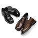 Square Toe Derby Herren Business Gast Look Schwarz Paar Gleichen Stil Nische Arbeit Pendler Koreanische Casual Leder Schuhe Männer_voghion.com