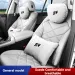 Suede Seat Headrt Neck Pillow Soft Comfort Cushion Lumbar Support For Chery Jetour Traveler T2 2024 2025 Car_voghion.com